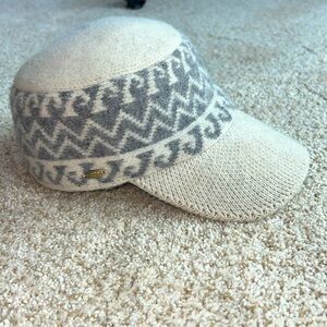 Scala “ boiled wool cadet with pre curved peak”